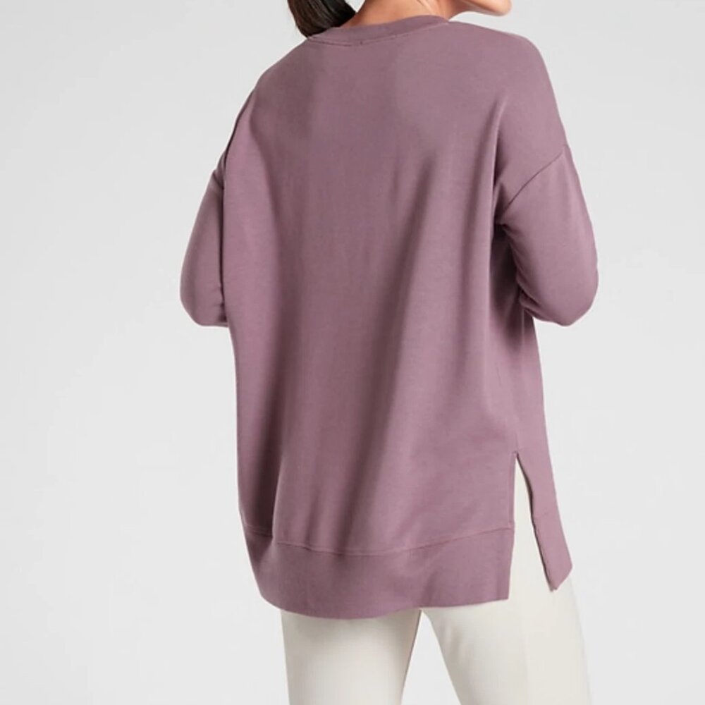 Athleta Coaster Luxe Sweatshirt Violet Purple Medium New NWT - Picture 3 of 5